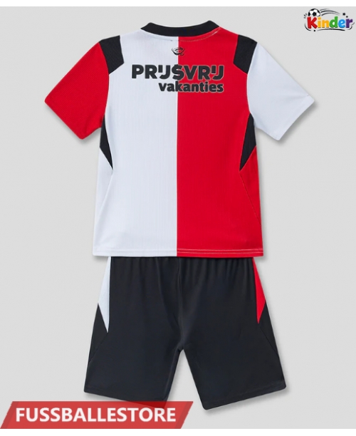 Günstige Feyenoord Heimtrikotsatz Kinder 2026-27 Kurzarm (+ Kurze Hosen)